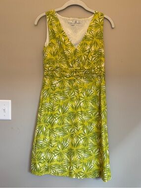 Boden Green V-Neck Midi Dress